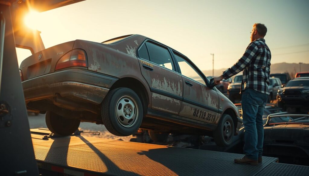 junk car pick up process steps
